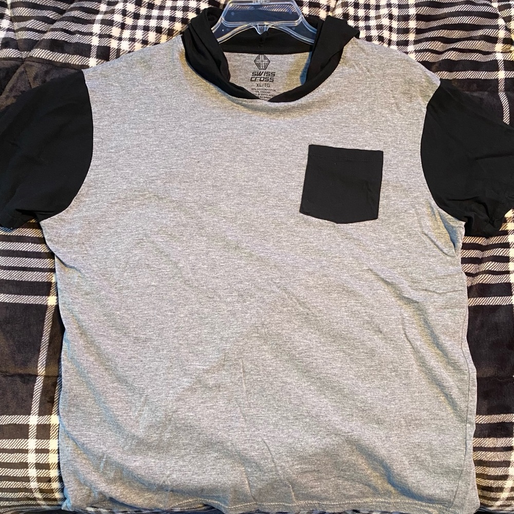 Pocket Tee With Hood